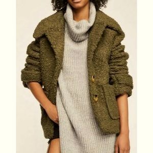 Free People So Soft Faux Shearling Teddy Coat